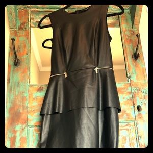 Perfectly Stitched Vegan Leather Dress